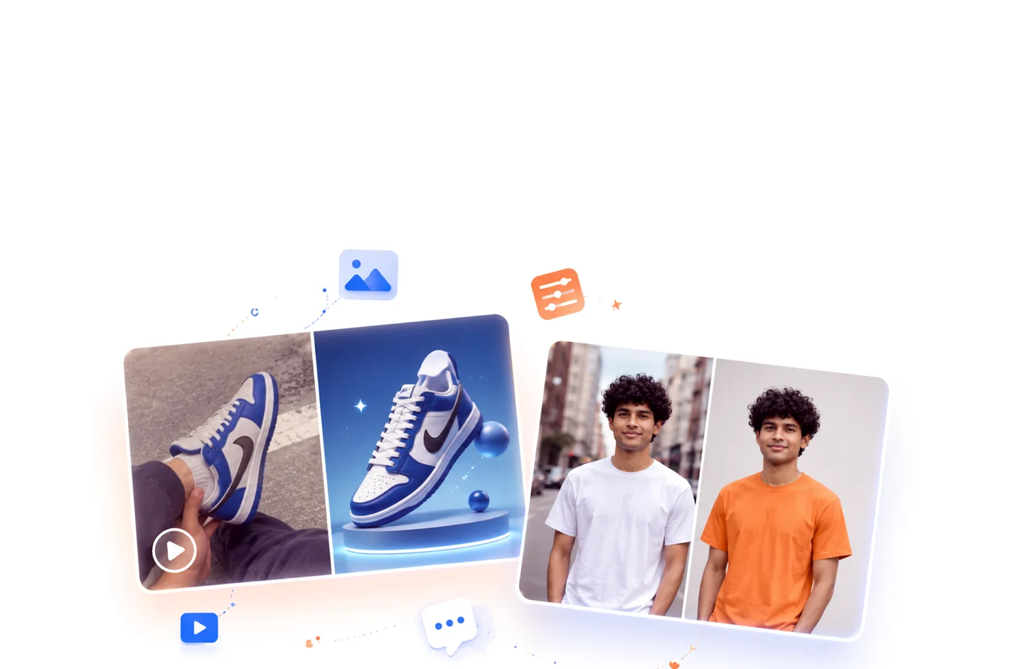 Editing images and videos with AI in Vizzy
